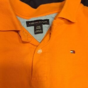 School Uniform.Tommy Hilfiger Vibrant Orange Polo Shirt